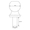 Remolque de bola de enganche de acero inoxidable Dia 1-7 / 8 &quot;